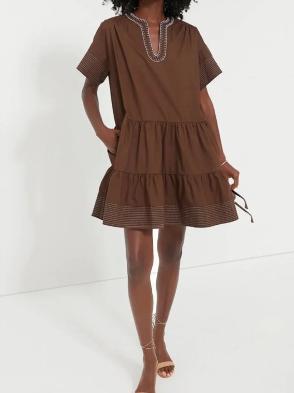 Pomander Place Mocha Kinsley Dress